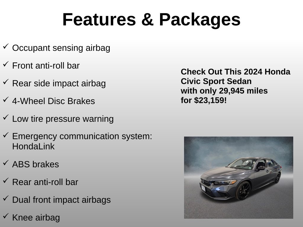 2024 Honda Civic Sport - Photo 12