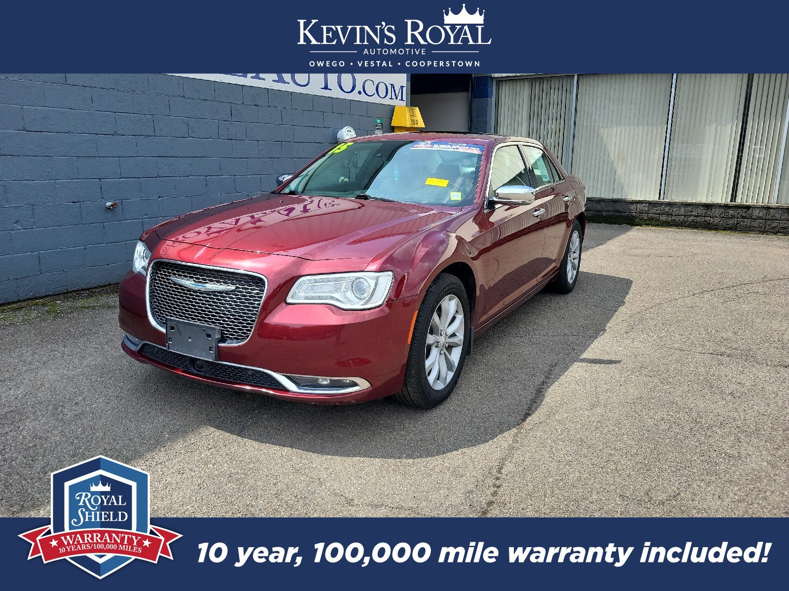 Used 2015 Chrysler 300 C with VIN 2C3CCAKGXFH819322 for sale in Owego, NY
