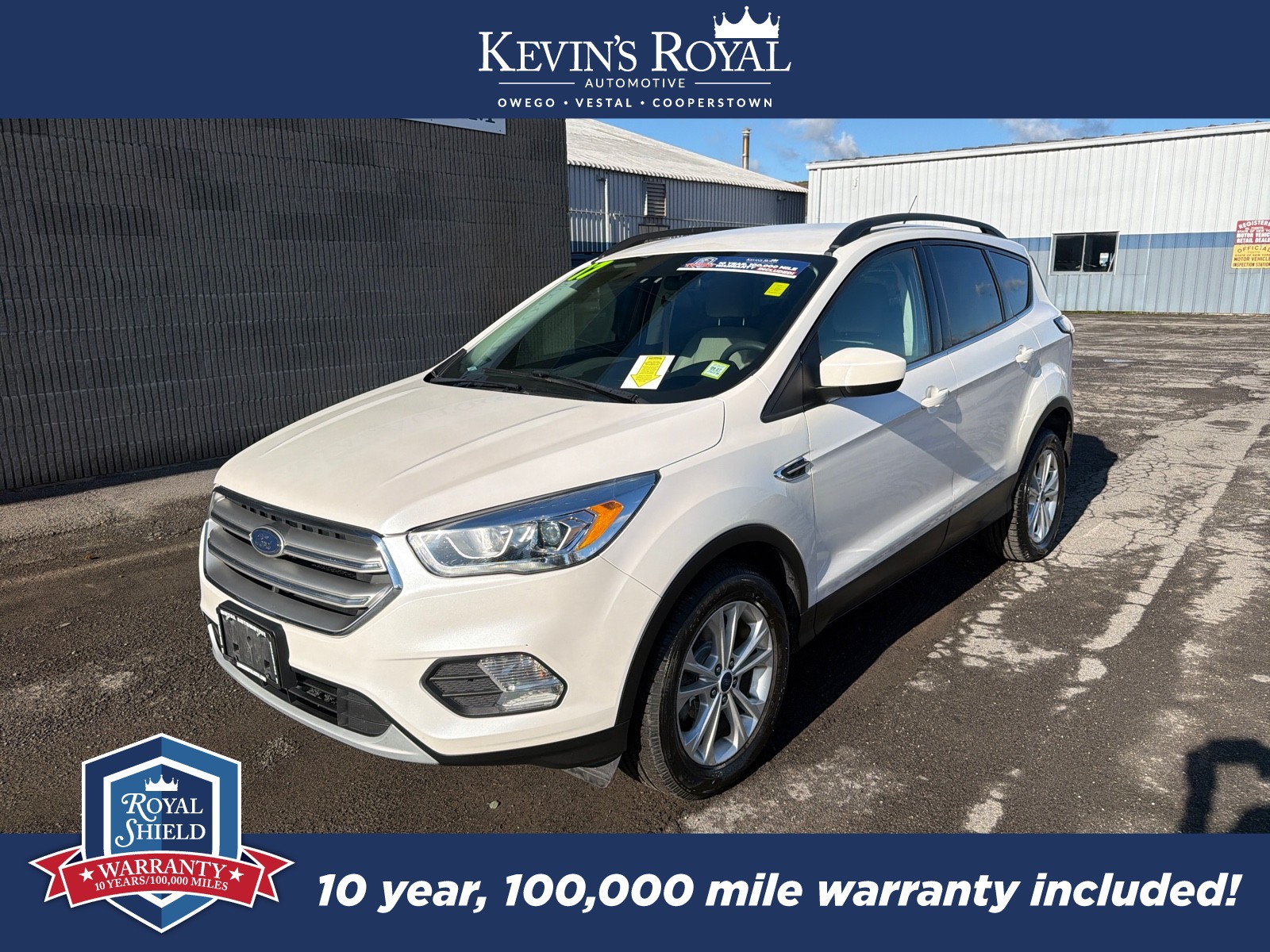 Used 2017 Ford Escape SE with VIN 1FMCU9GD5HUD02186 for sale in Cooperstown, NY