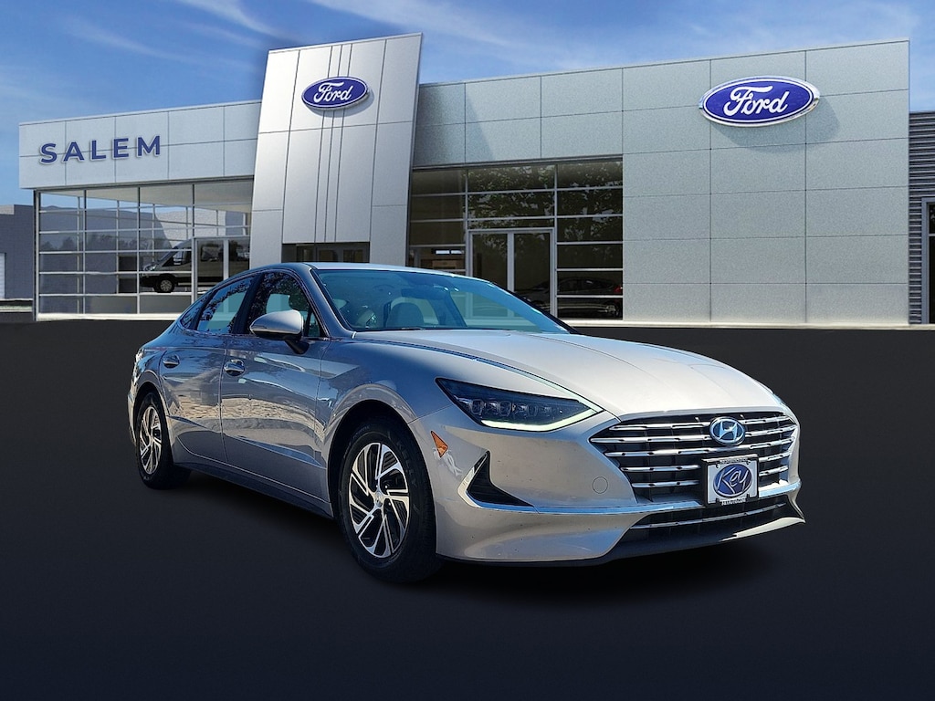 Certified 2023 Hyundai Sonata Hybrid Blue Sedan