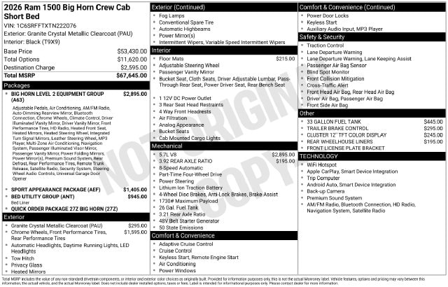 2026 RAM 1500 Big Horn/Lone Star - Photo 9