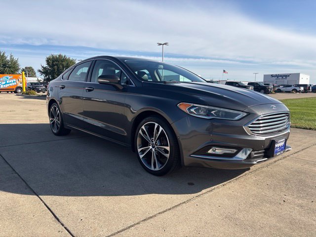 Used 2017 Ford Fusion Titanium with VIN 3FA6P0D94HR100683 for sale in Mendota, IL