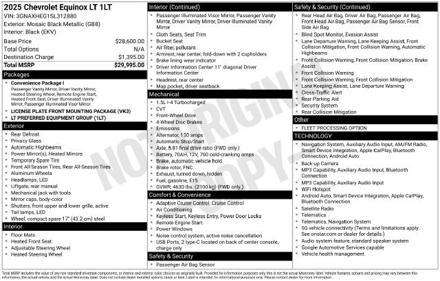 Used 2025 Chevrolet Equinox LT SUV