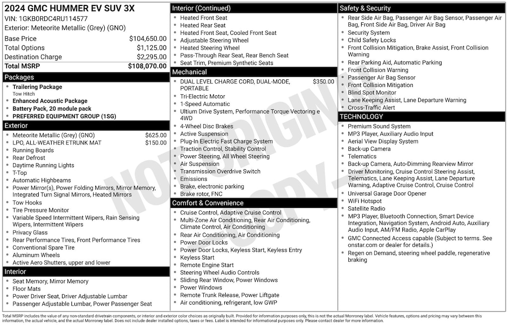 Used 2024 GMC Hummer EV SUV 3X SUV