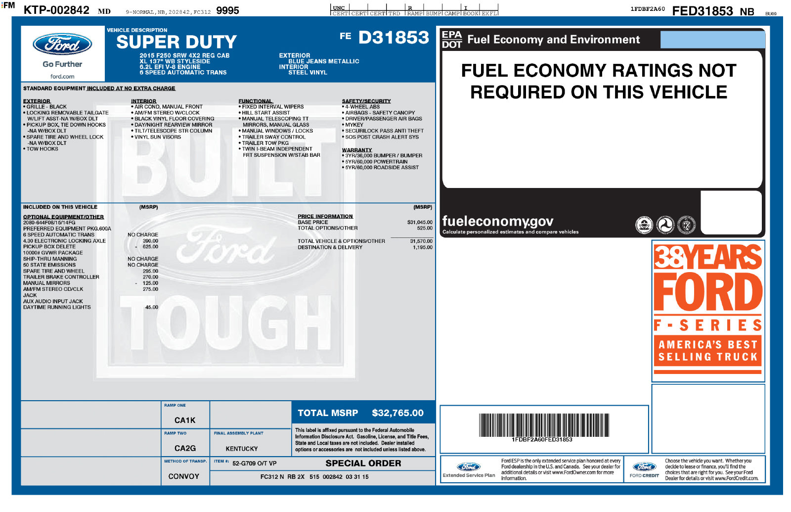 Used 2015 Ford F-250SD XL Truck