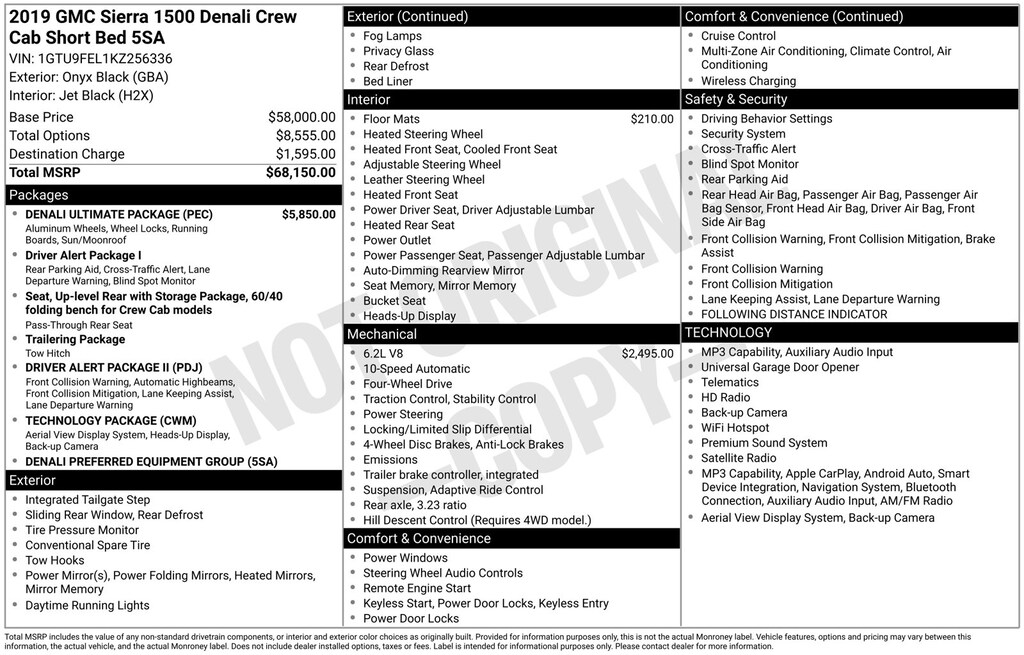 Used 2019 GMC Sierra 1500 Denali Truck