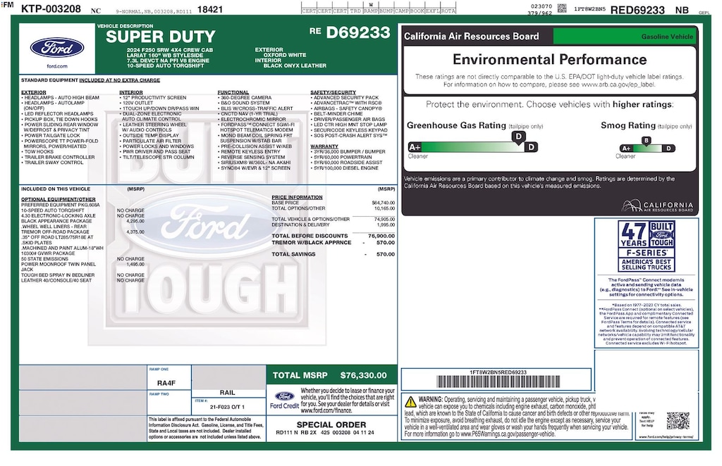 Used 2024 Ford F-250SD Lariat Truck