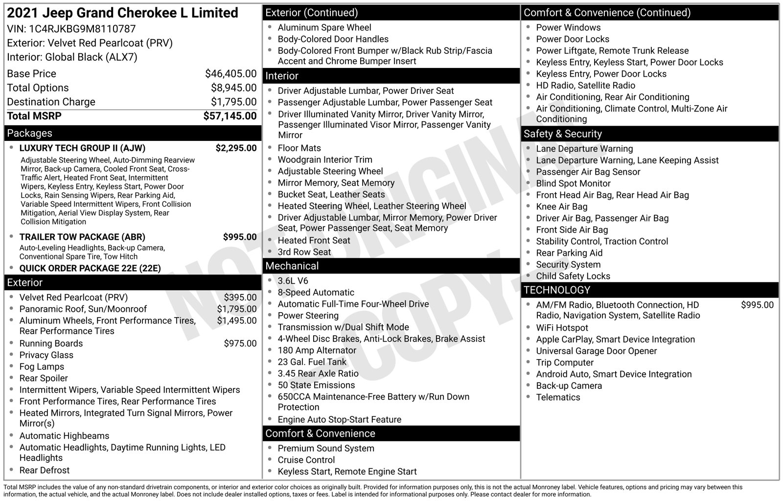 Used 2021 Jeep Grand Cherokee L Limited SUV