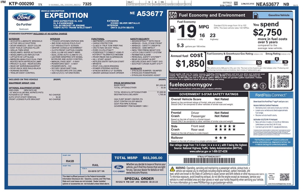 Used 2022 Ford Expedition XL SUV