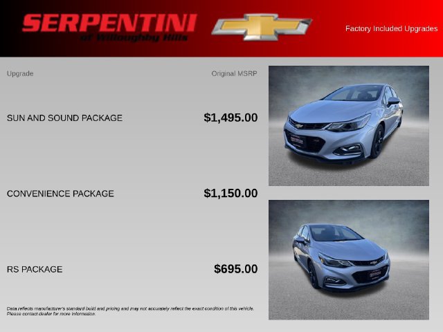 Used 2016 Chevrolet Cruze LT Sedan