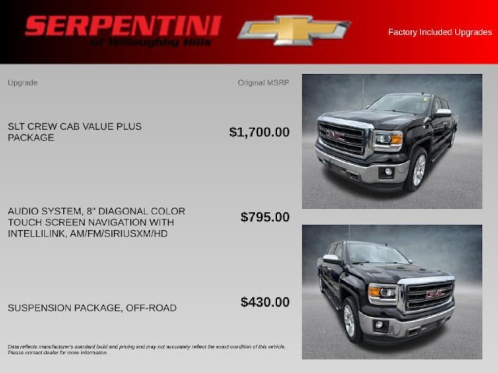 Used 2014 GMC Sierra 1500 SLT Truck Crew Cab