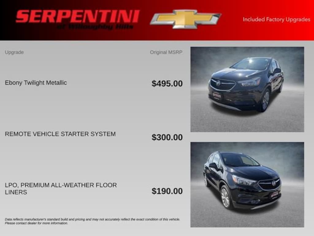 Used 2020 Buick Encore Preferred SUV