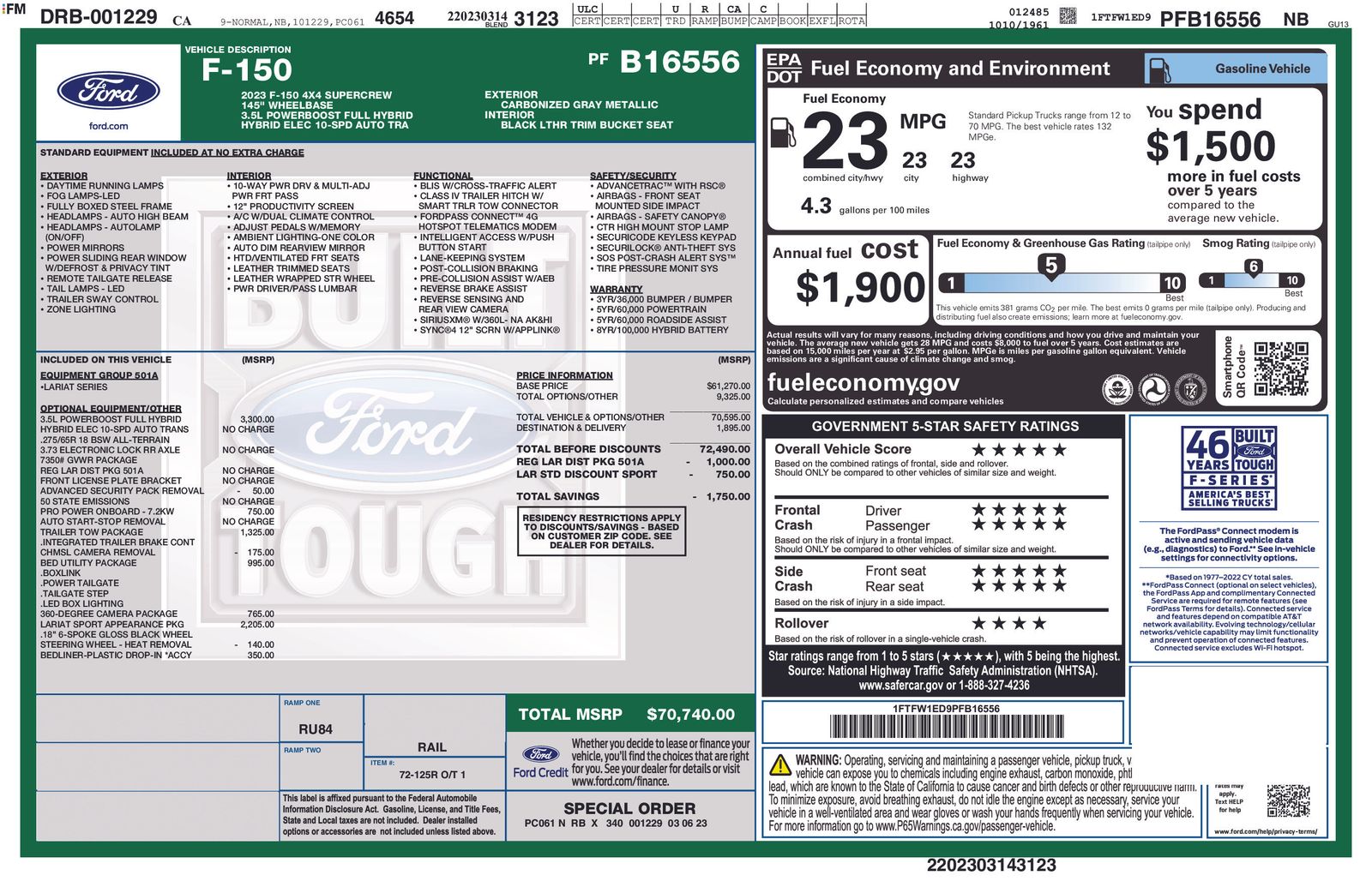 Certified 2023 Ford
