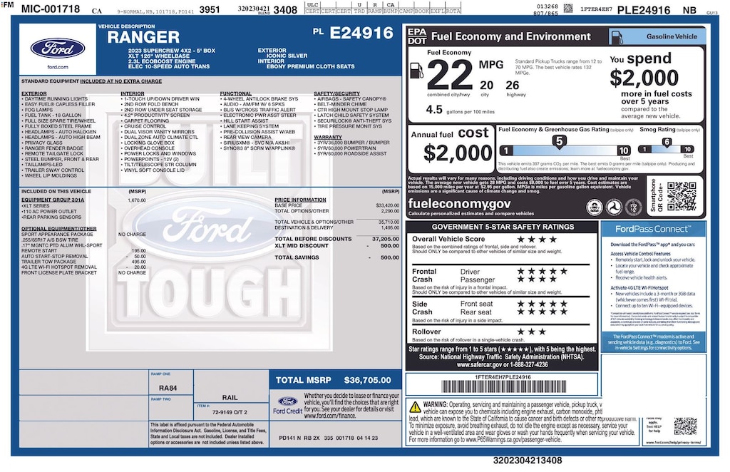 Certified 2023 Ford
