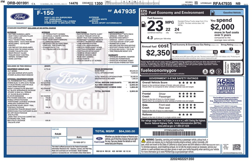 Certified 2024 Ford