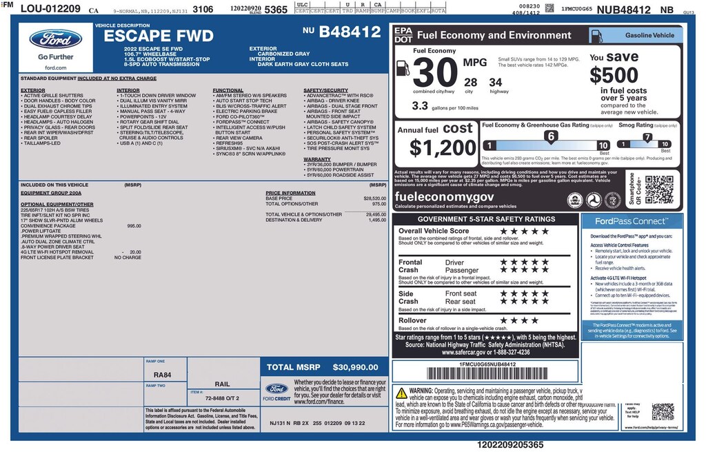 Certified 2022 Ford