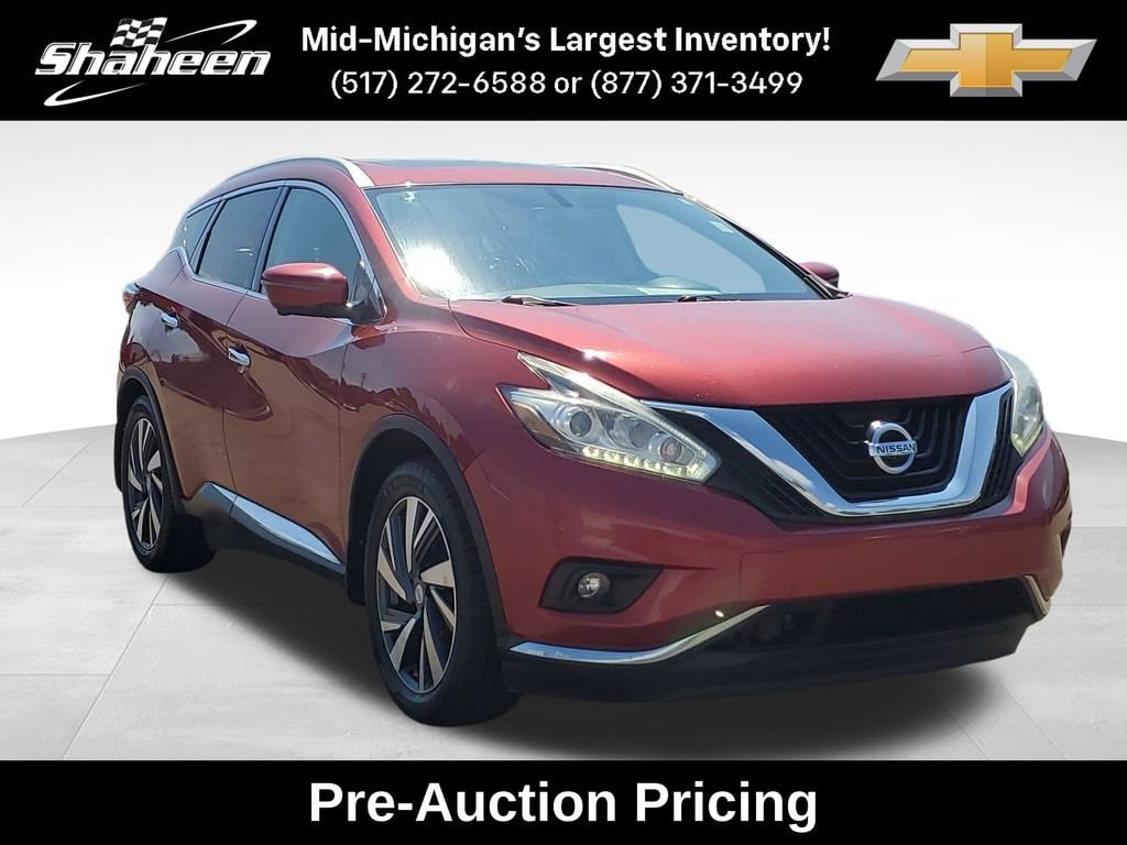 Used 2016 Nissan Murano Platinum with VIN 5N1AZ2MH3GN107512 for sale in Lansing, MI