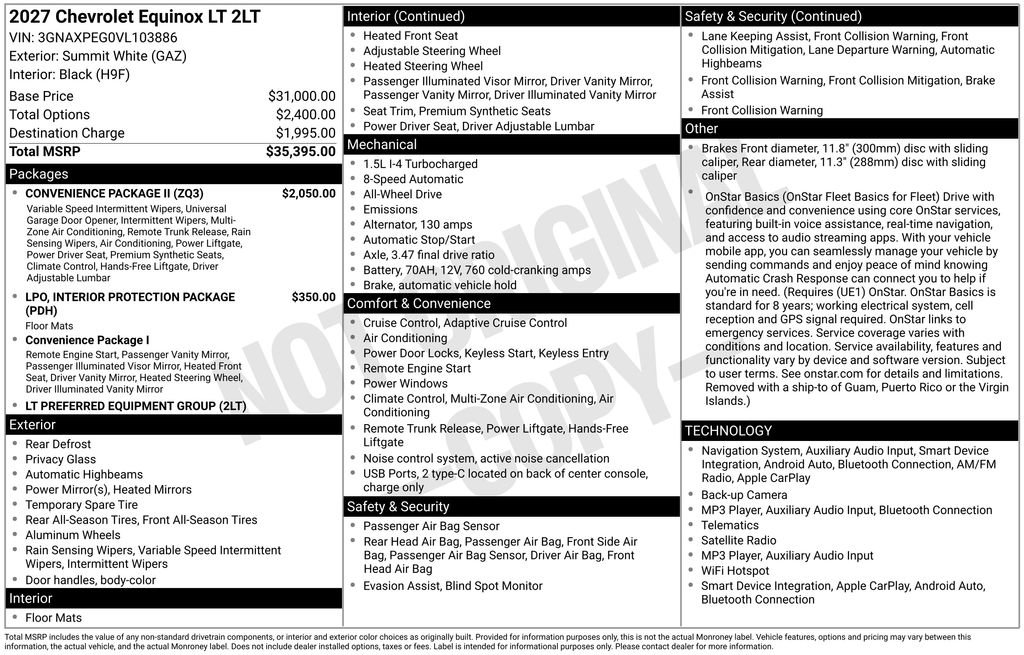 2027 Chevrolet Equinox LT - Photo 9