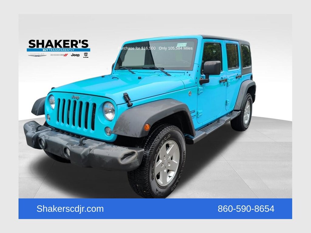 Used 2017 Jeep Wrangler JK Unlimited Sport 4x4 SUV