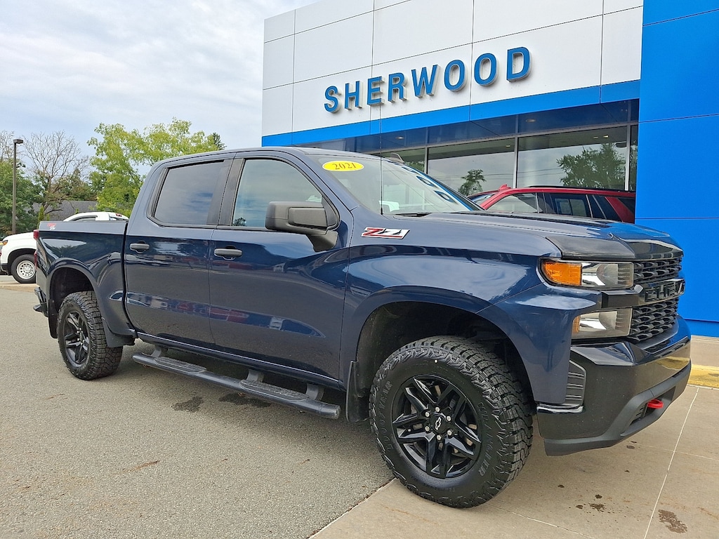 Used 2021 Chevrolet Silverado 1500 Custom Trail Boss Crew Cab Pickup