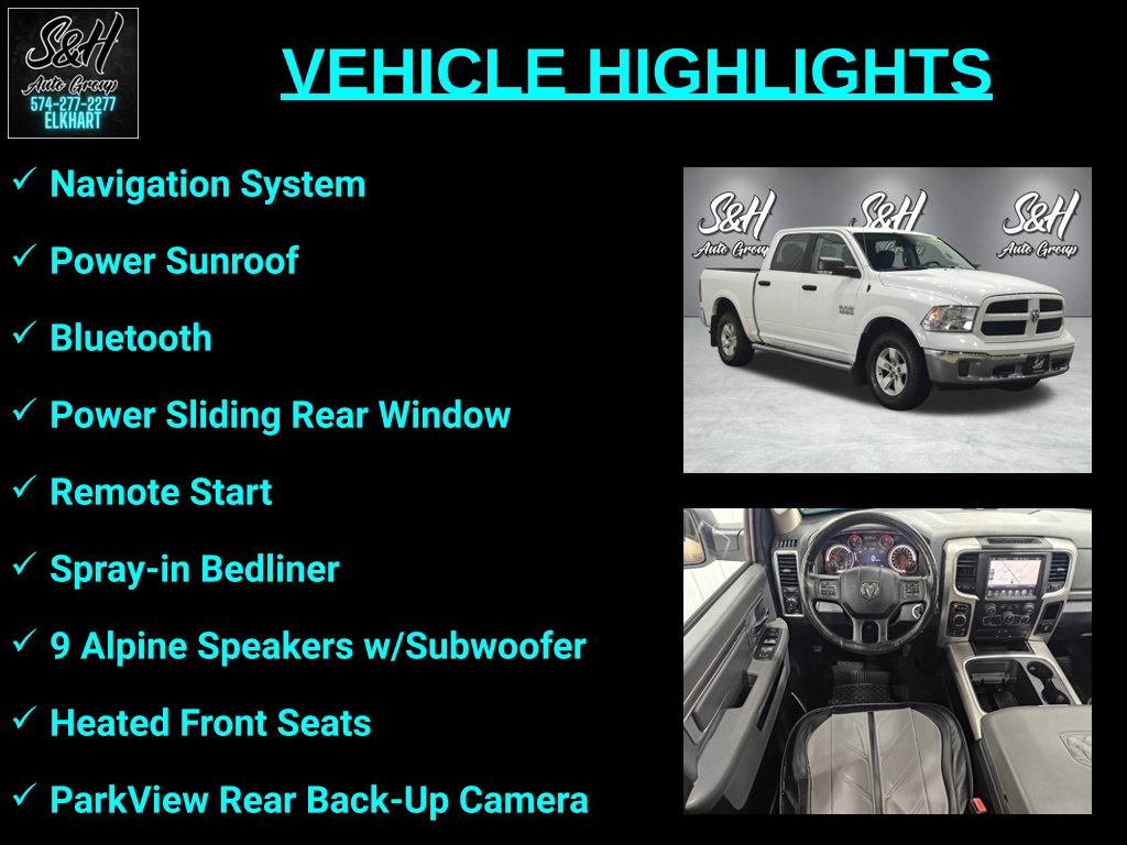 Used 2016 Ram 1500 Outdoorsman Truck