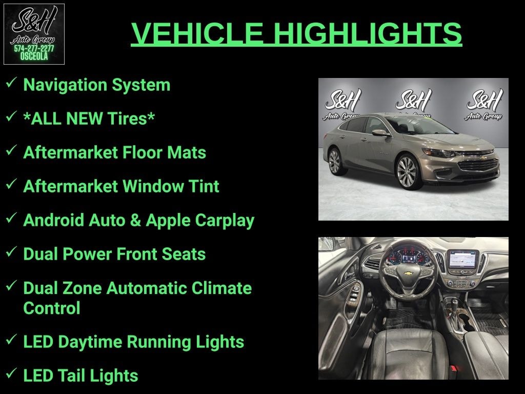 Used 2018 Chevrolet Malibu Premier Sedan