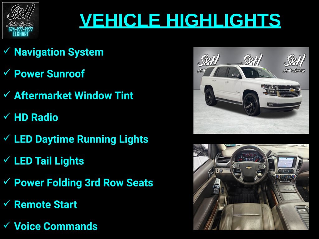 Used 2015 Chevrolet Tahoe LTZ SUV