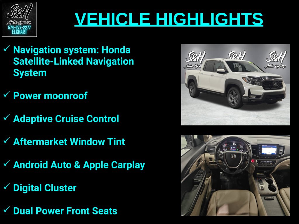 Used 2021 Honda Ridgeline RTL-E Truck