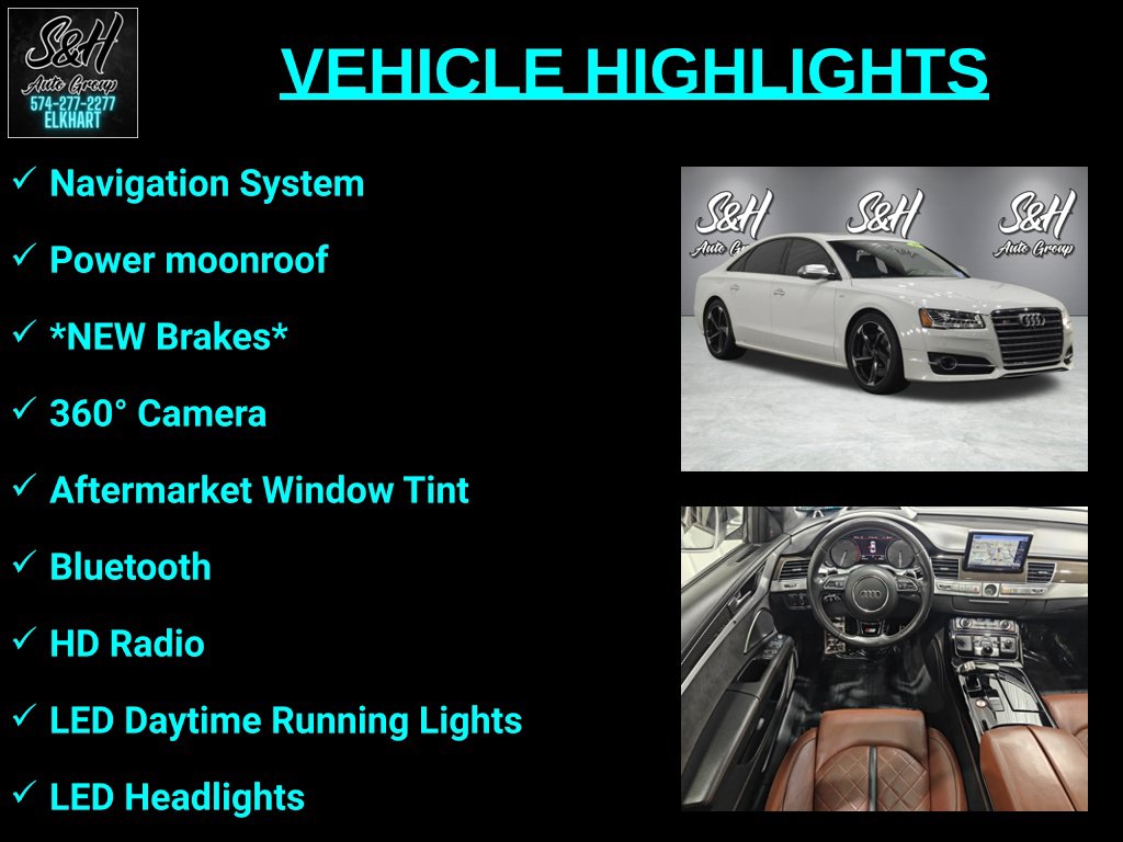 Used 2015 Audi S8 4.0T Sedan
