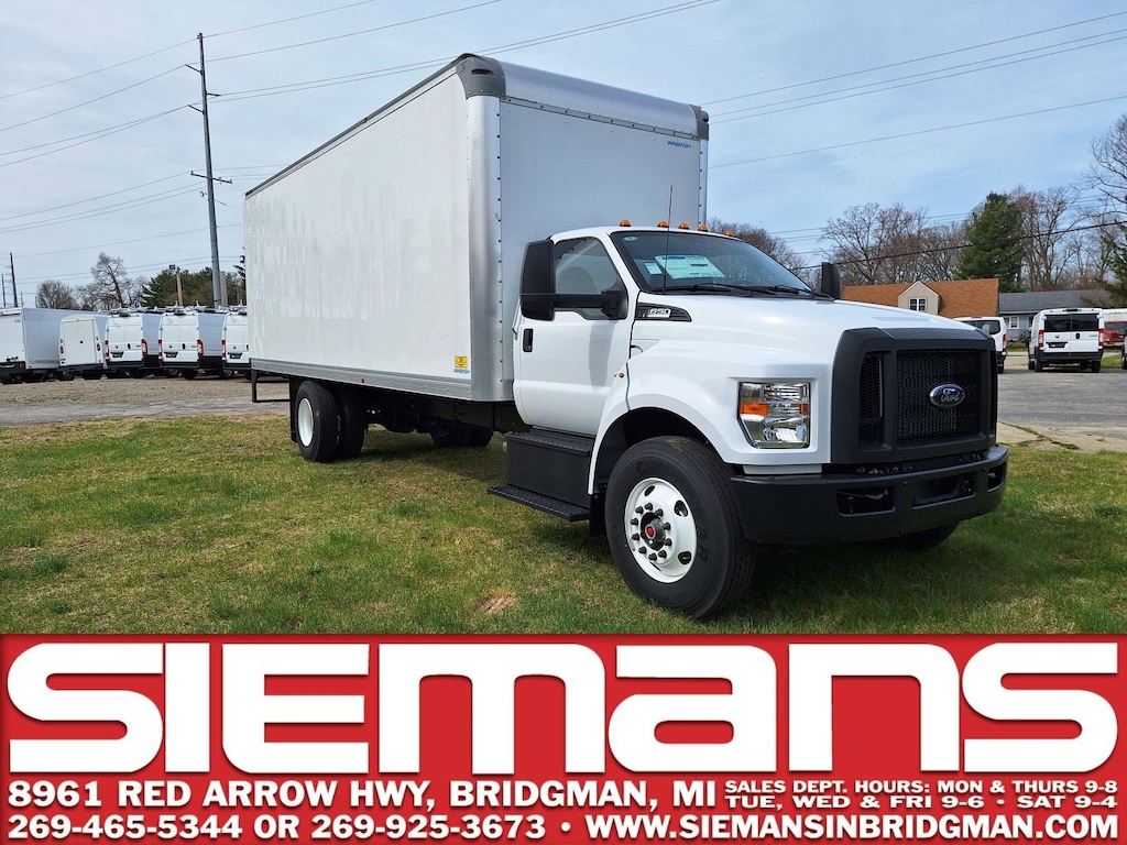 New 2024 Ford F-650 Super Duty 24ft Wabash Aluminum Van Body Regular Cab Truck