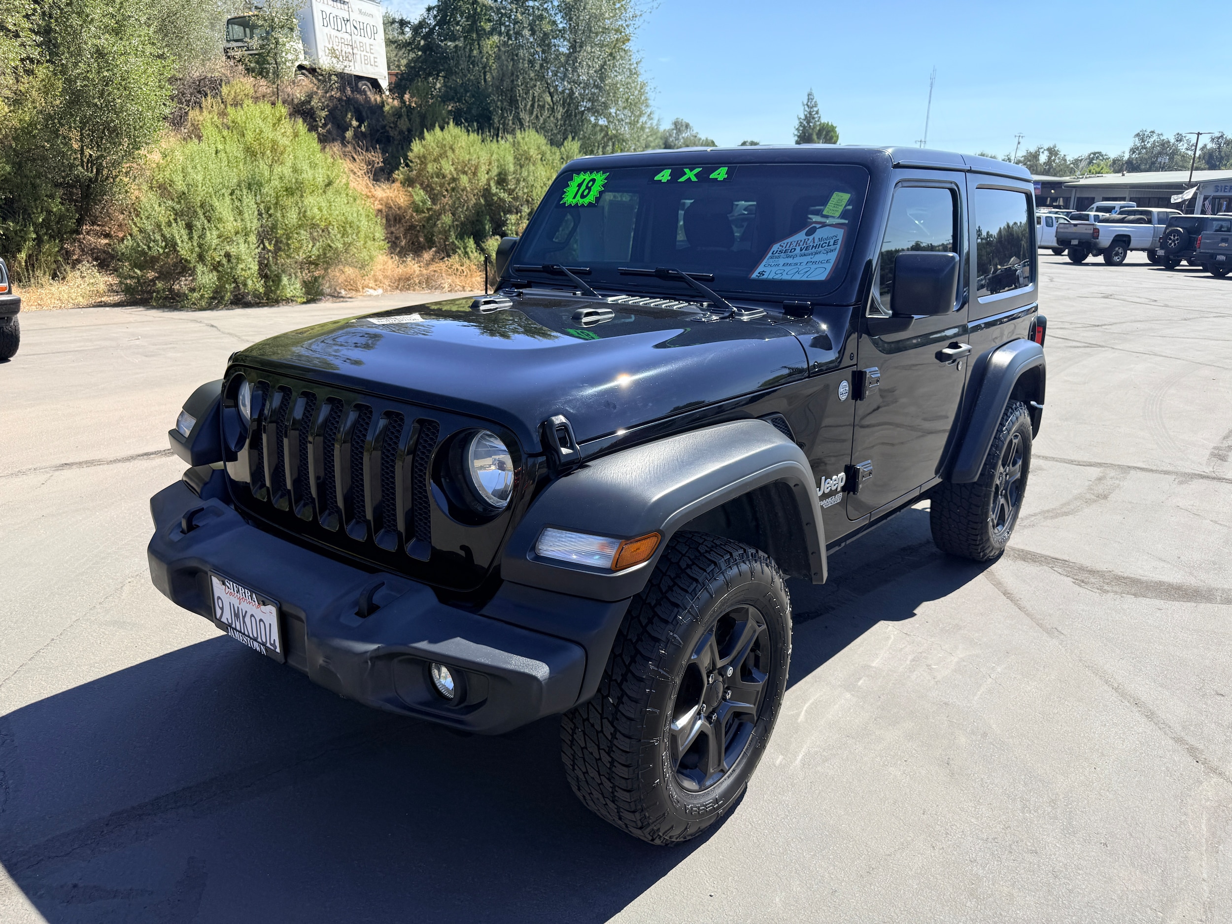 Used 2018 Jeep All-New Wrangler Sport S with VIN 1C4GJXAG4JW316922 for sale in Jamestown, CA