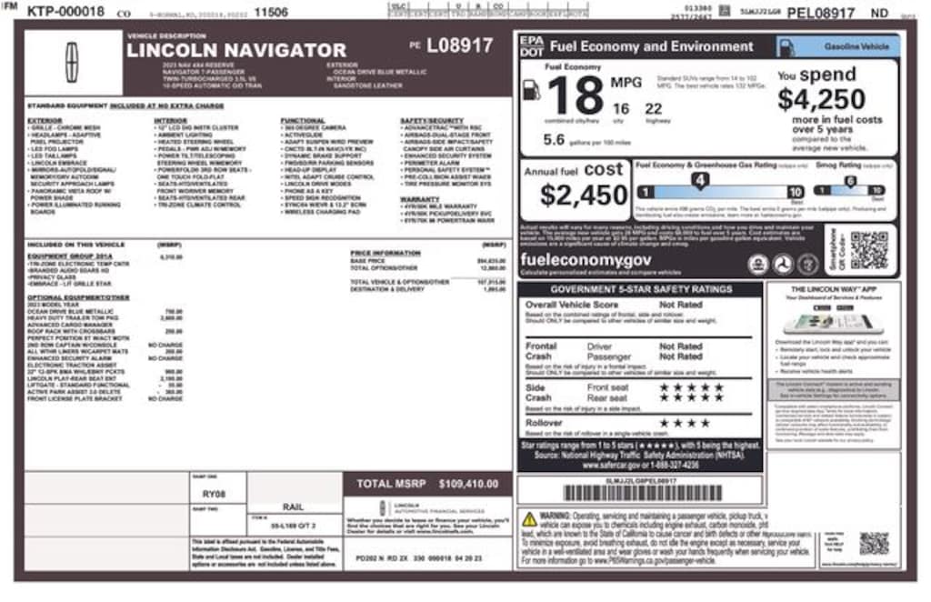 Certified 2023 Lincoln Navigator Reserve SUV