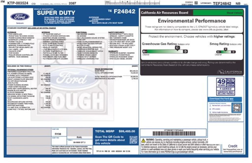 New 2026 Ford F-350SD Platinum Truck