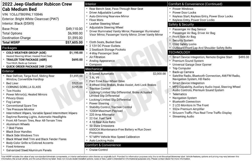 2022 Jeep Gladiator