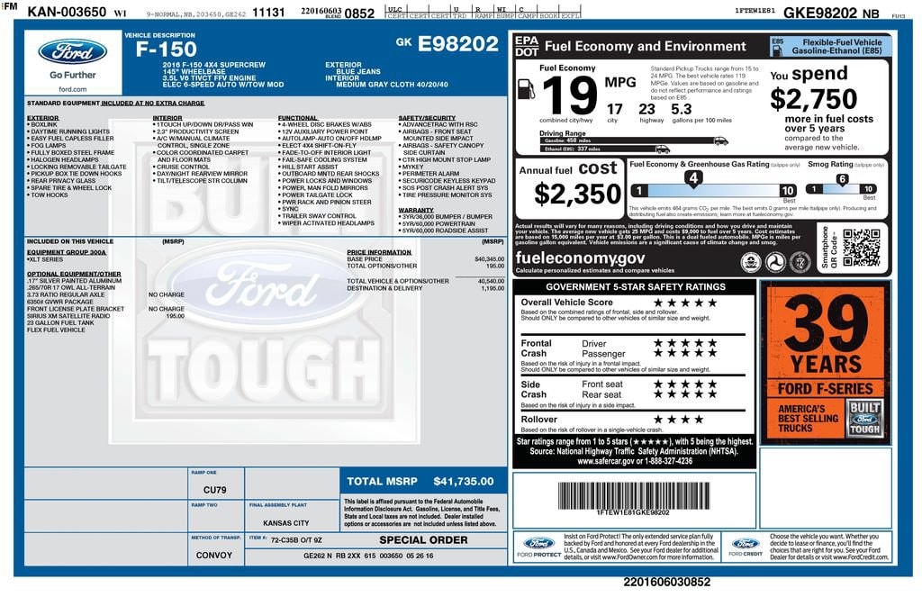 2016 Ford F-150