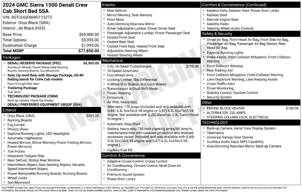 Used 2024 GMC Sierra 1500 Denali Truck