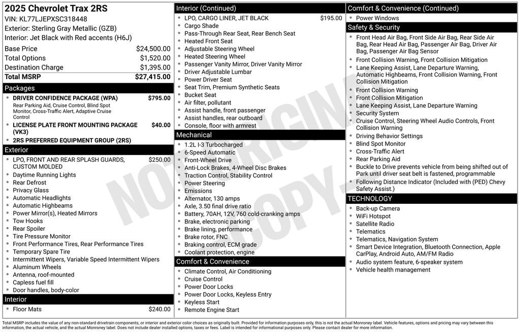 2025 Chevrolet Trax