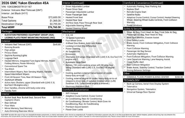 2026 GMC Yukon Elevation - Photo 6