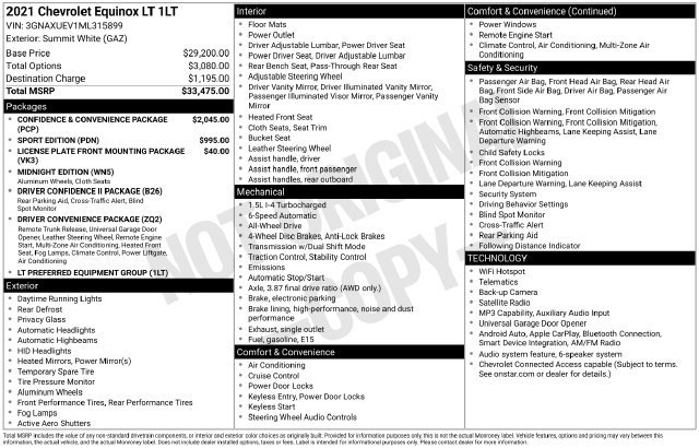  Chevrolet Equinox