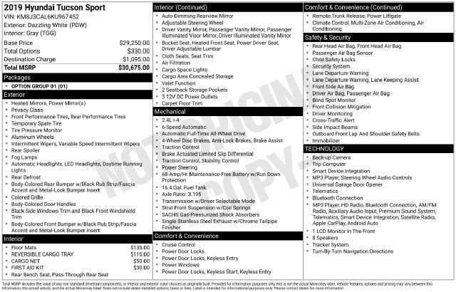2019 Hyundai Tucson Sport - Photo 31