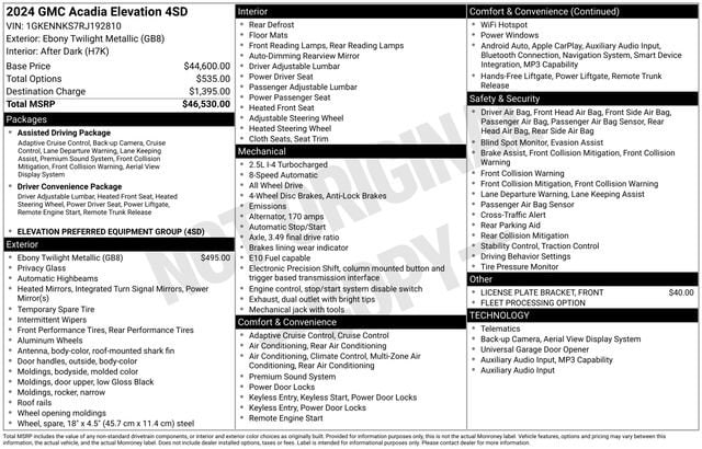 2024 GMC Acadia Elevation - Photo 33