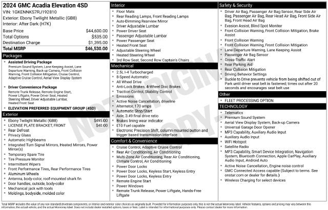 2024 GMC Acadia Elevation - Photo 32
