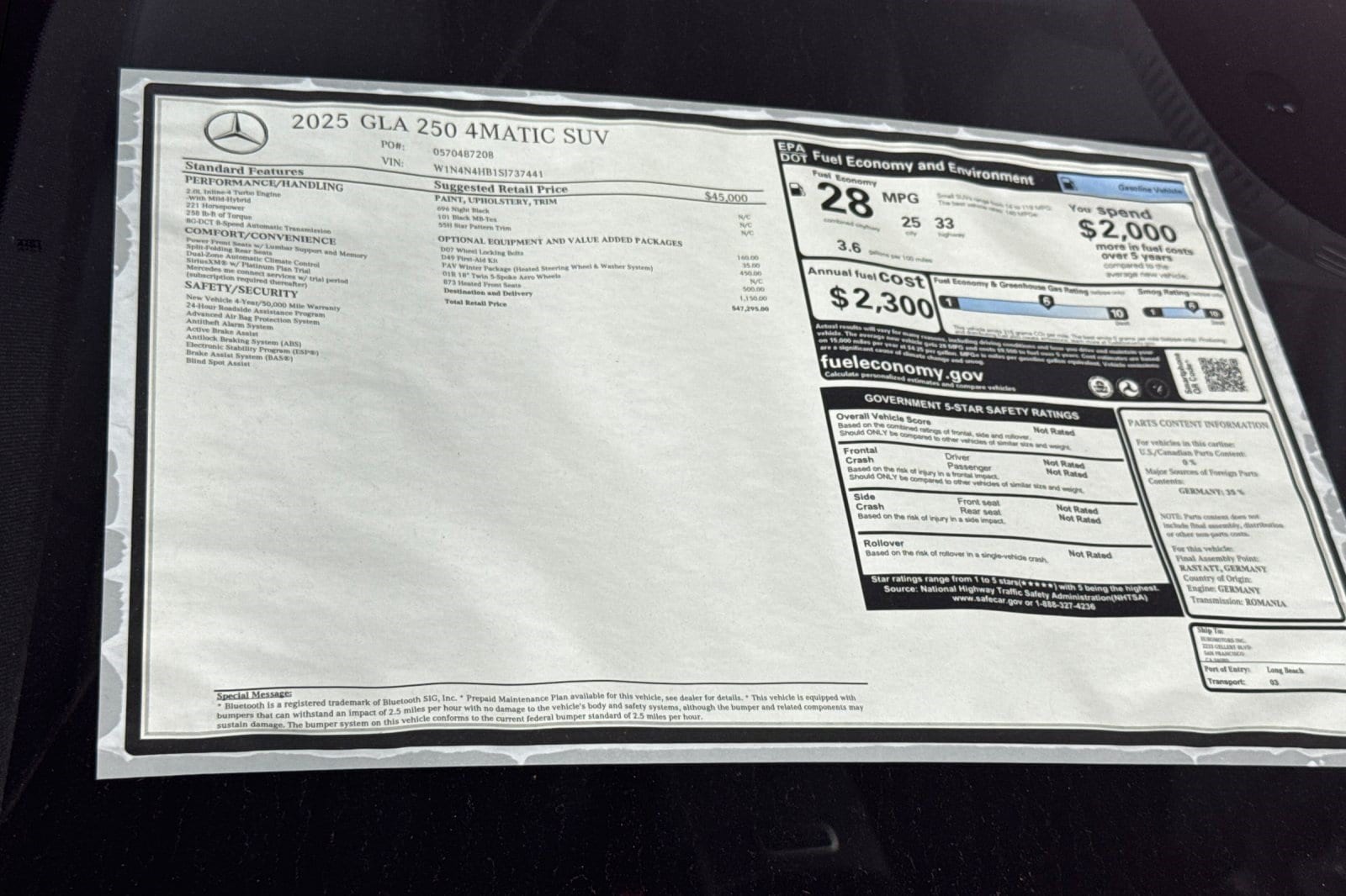 2025 Mercedes-Benz GLA GLA250 - Photo 28