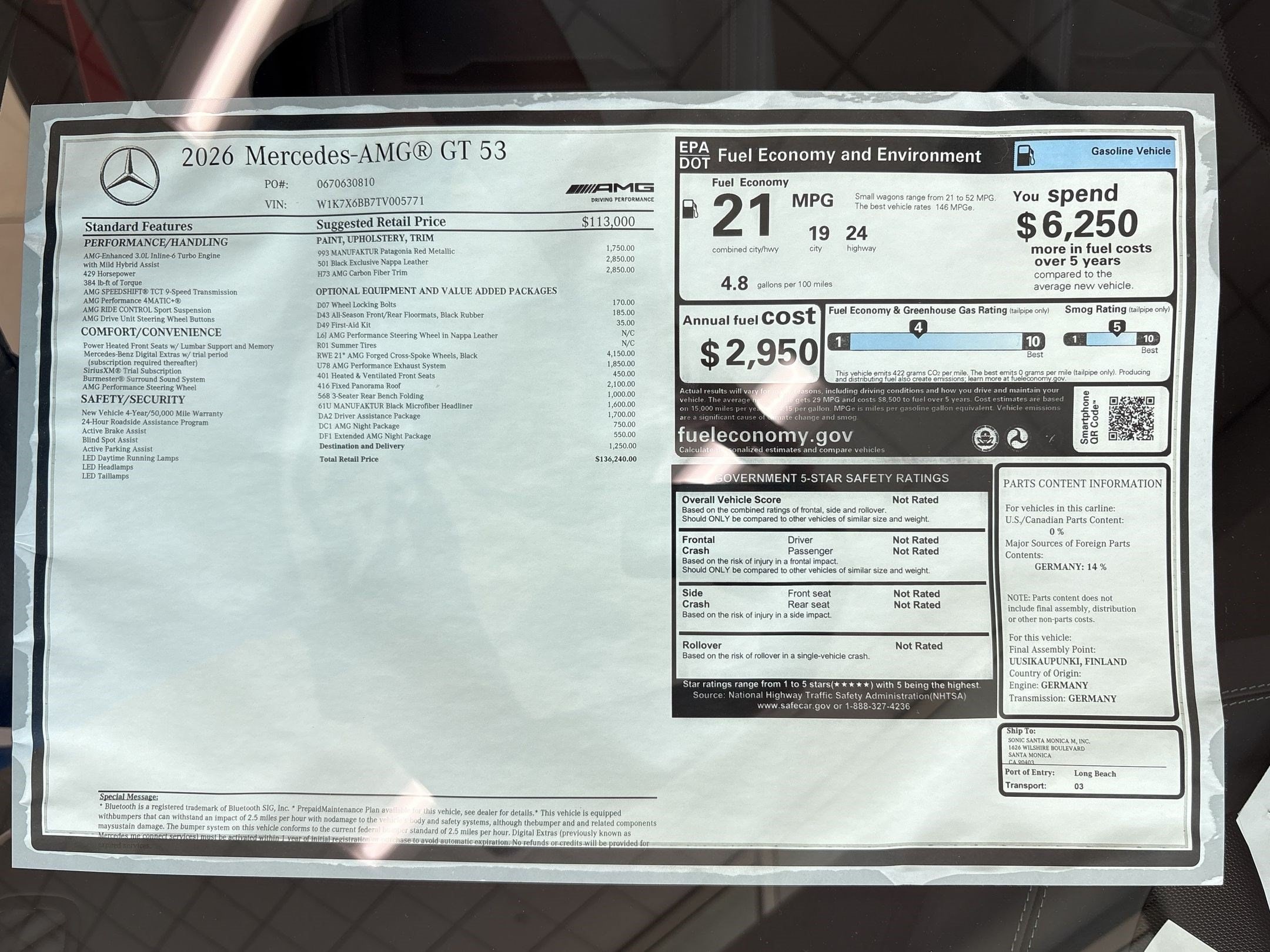 2026 Mercedes-Benz AMG GT 4-Door Coupe 53 - Photo 30