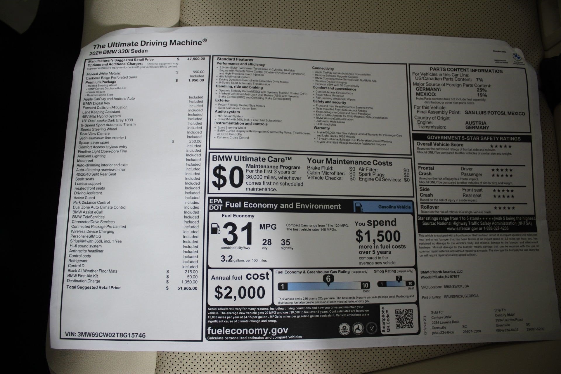 2026 BMW 3 Series 330i - Photo 20