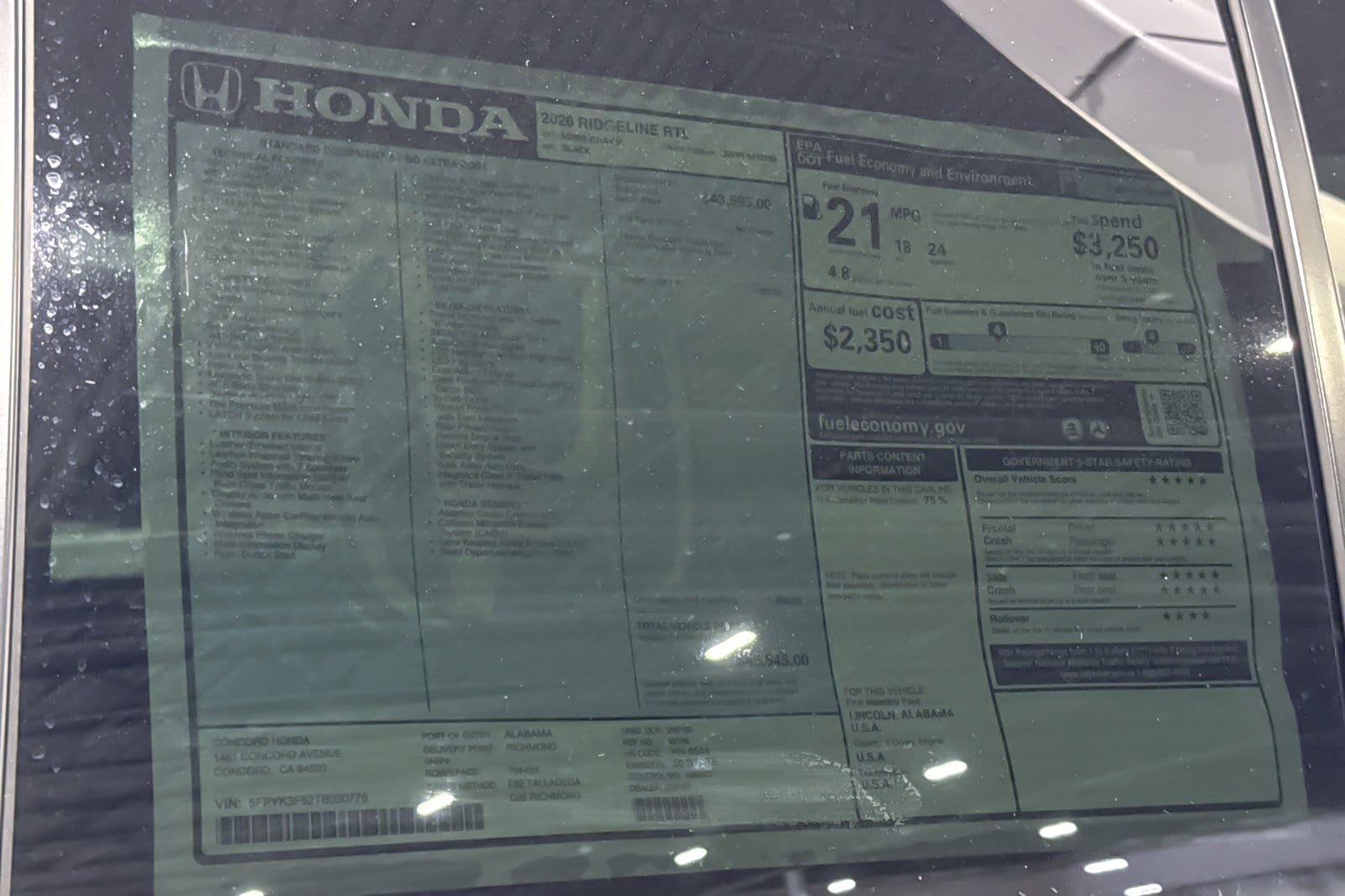 2026 Honda Ridgeline RTL - Photo 32