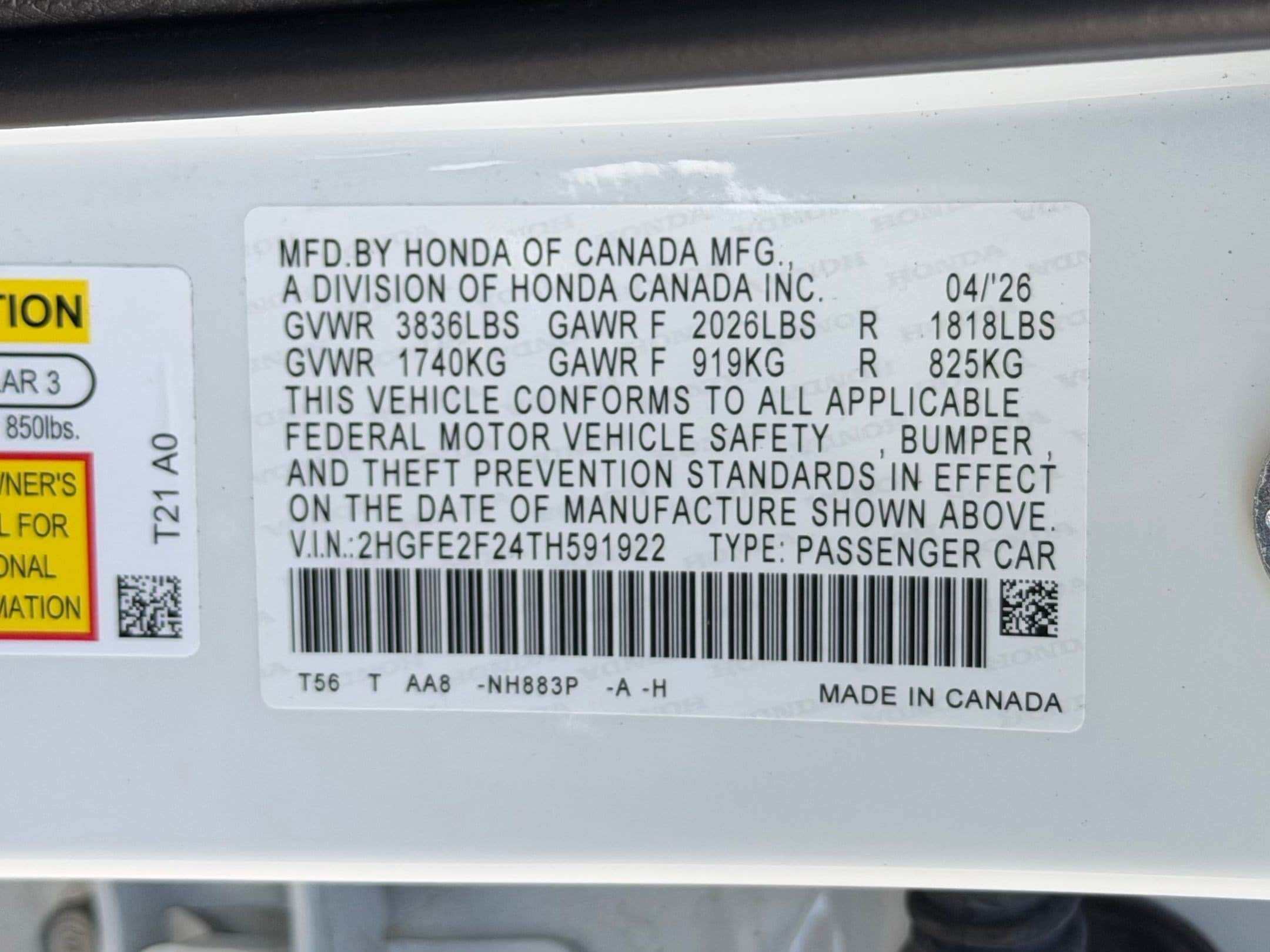 2026 Honda Civic LX - Photo 24