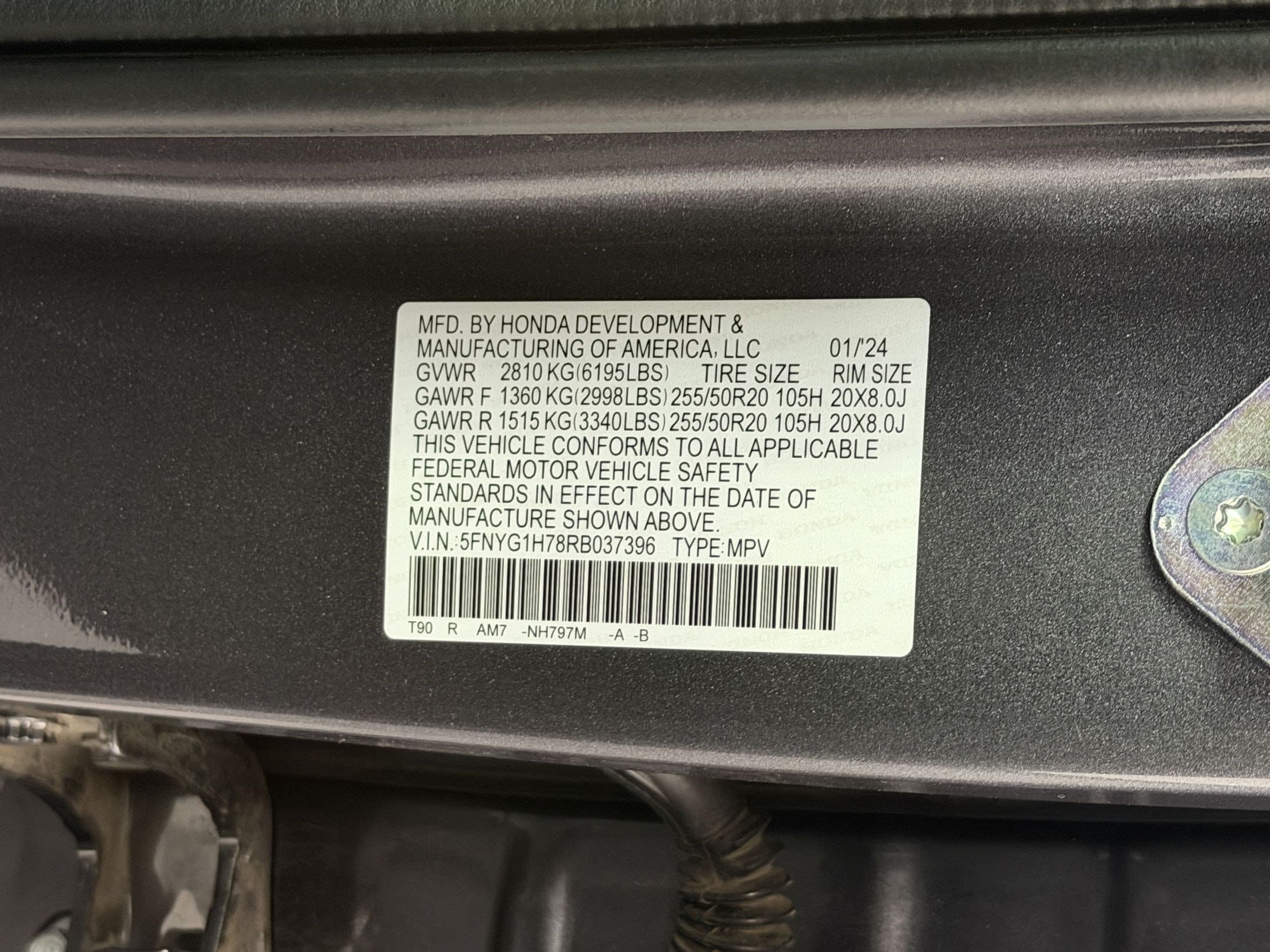 2024 Honda Pilot Touring - Photo 26
