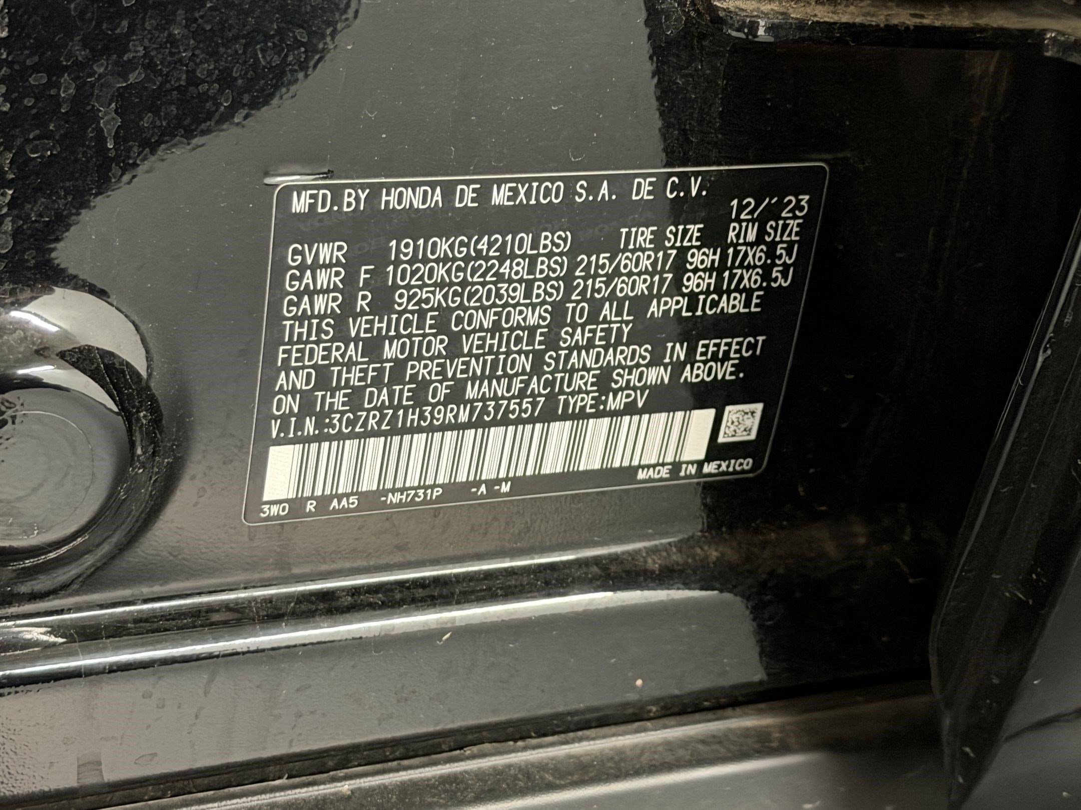 2024 Honda HR-V LX - Photo 23