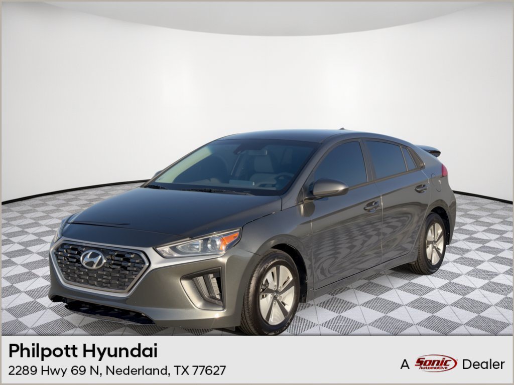 Used 2022 Hyundai Ioniq Hybrid Blue Hatchback for sale in Nederland, TX